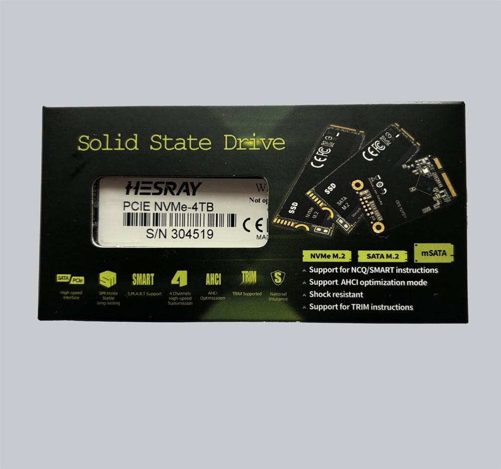 内蔵型SSD HESRAY NVMe M.2 2280 PCIe3.0 Gen3*4 SSD