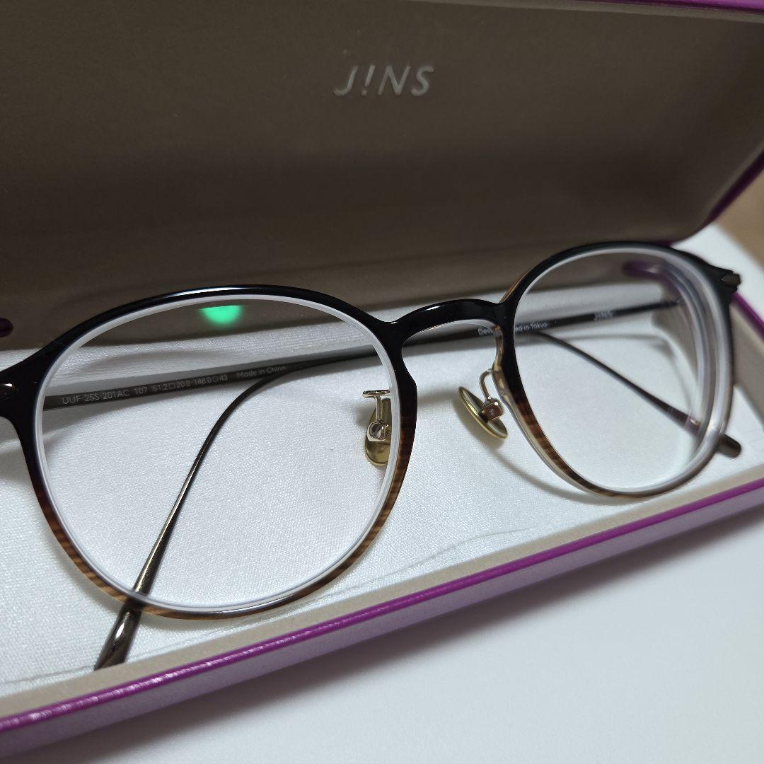【未使用】JINS★ジーンズ★ 中顔面短縮メガネ　度あり