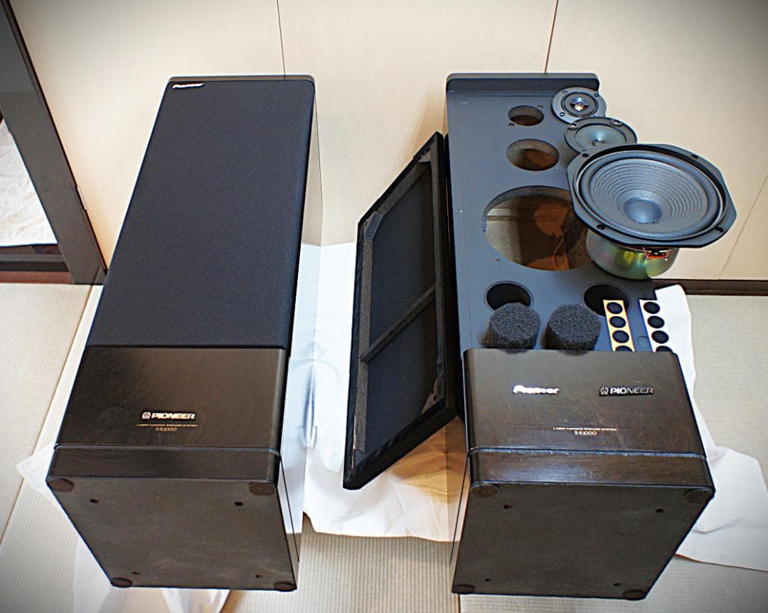 【超美品】Pioneerスピーカー：S-K1000　サランネット着脱化 整備良品