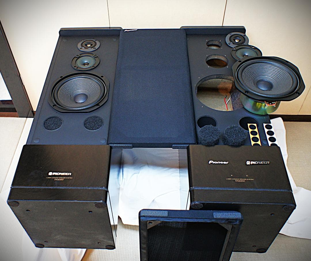 【超美品】Pioneerスピーカー：S-K1000　サランネット着脱化 整備良品