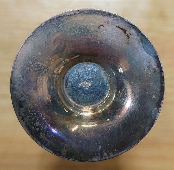 大値下げ●純銀刻印あり●純銀 シルバー カップ●重量約29.6g●保管時古色感有
