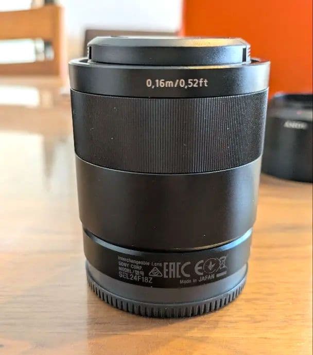 SONY E 24mm F1.8 SEL24F18Z レンズ フィルター付き