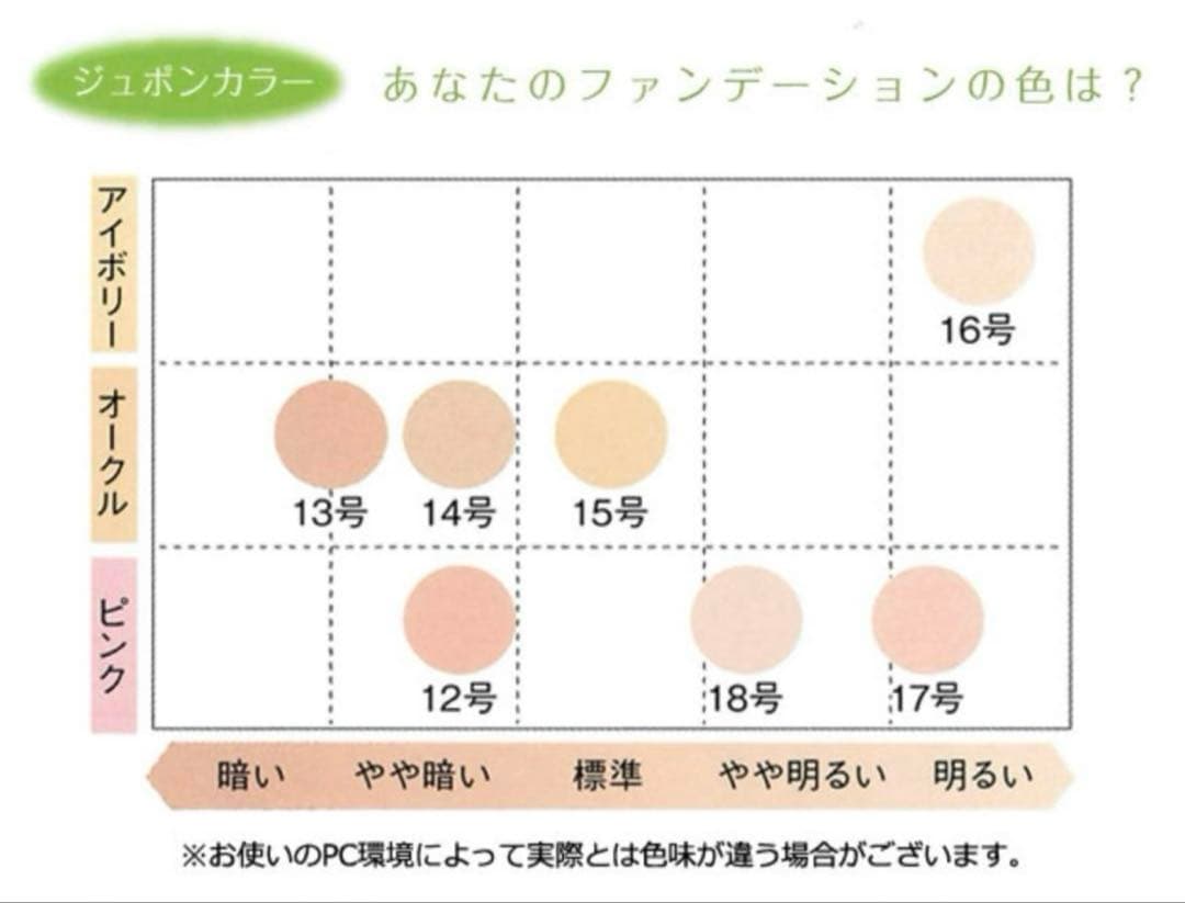 ジュポン新品ナチュラルスイートファンデーションS 16（2箱）アイボリー