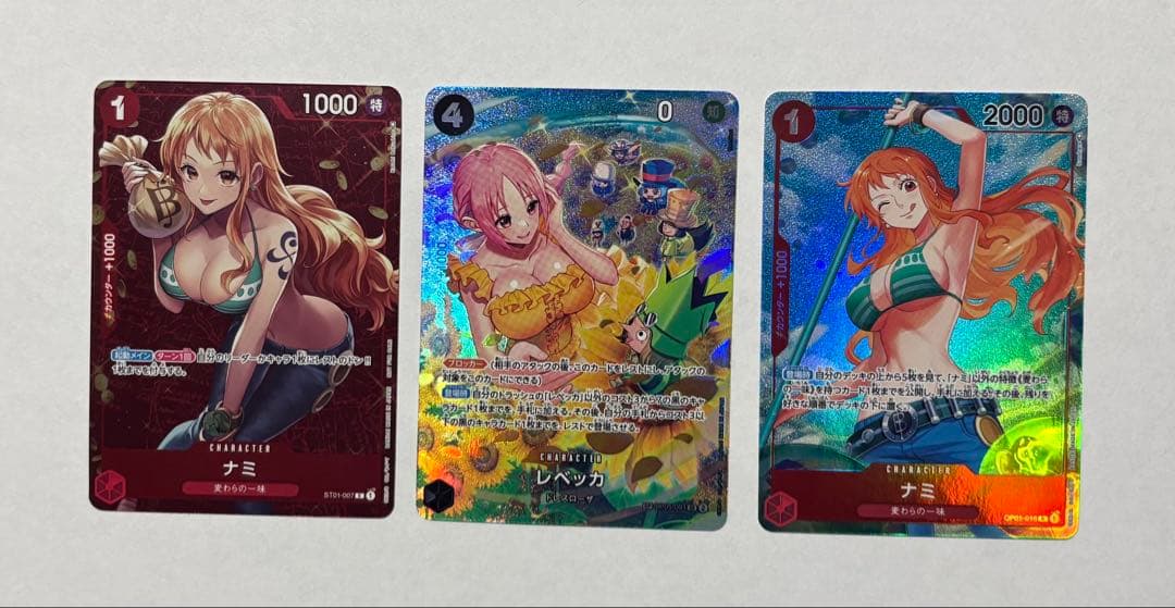 正規品　ワンピースカード　ハンコック　ナミ　パラレル　まとめ　6枚セット