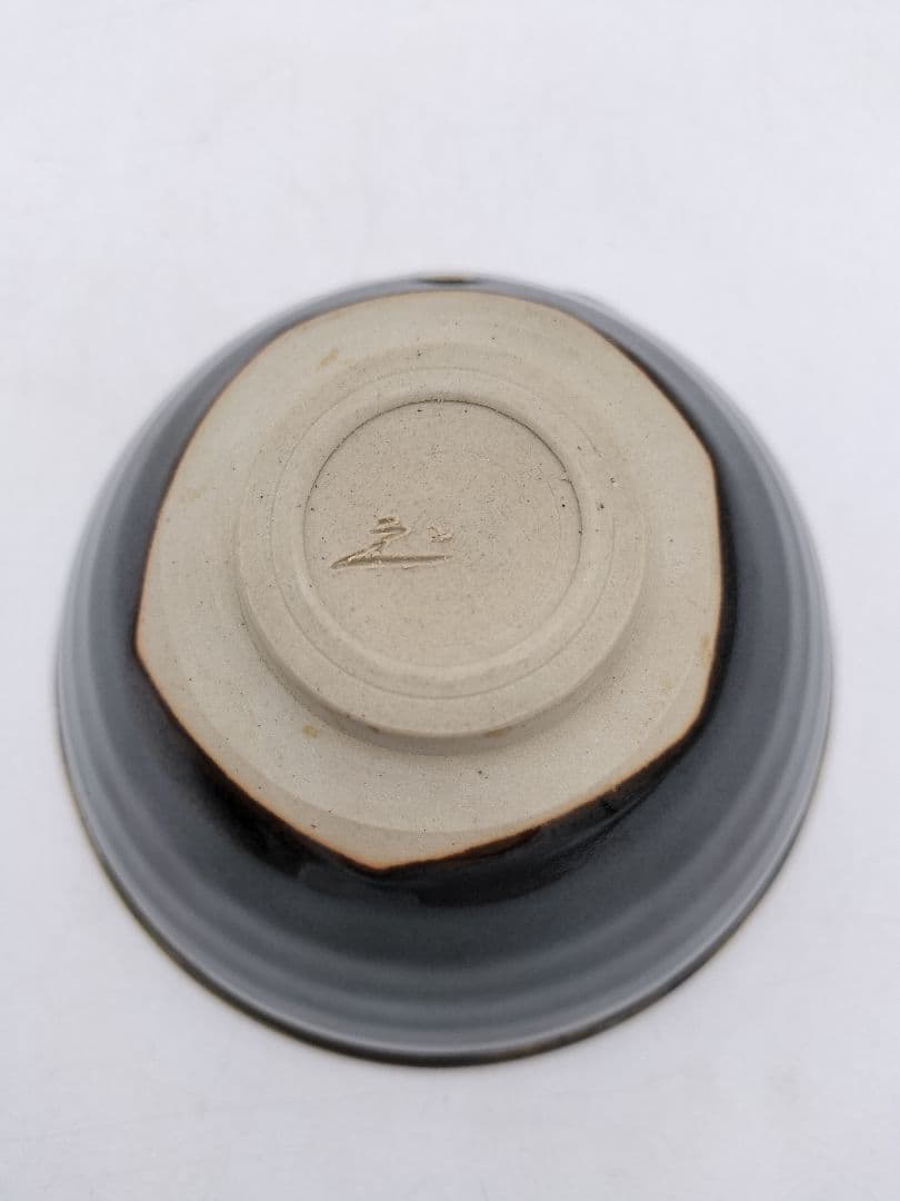 c841天目茶碗セット 天目茶碗 定一 天目台 樹脂真塗 茶道具 古物