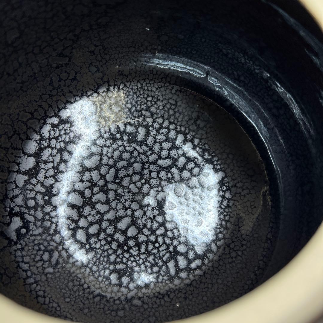 熠変油滴　皆貝　共箱　東Y8-0403☆2Fタルウ