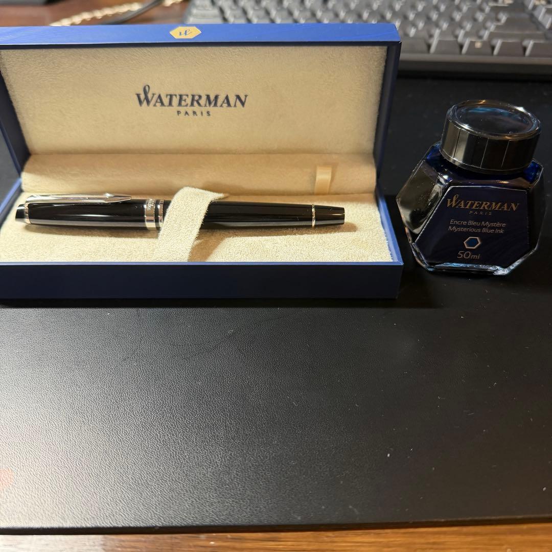 【訳あり】WATERMAN万年筆 18K エキスパート エッセンシャル ブラック