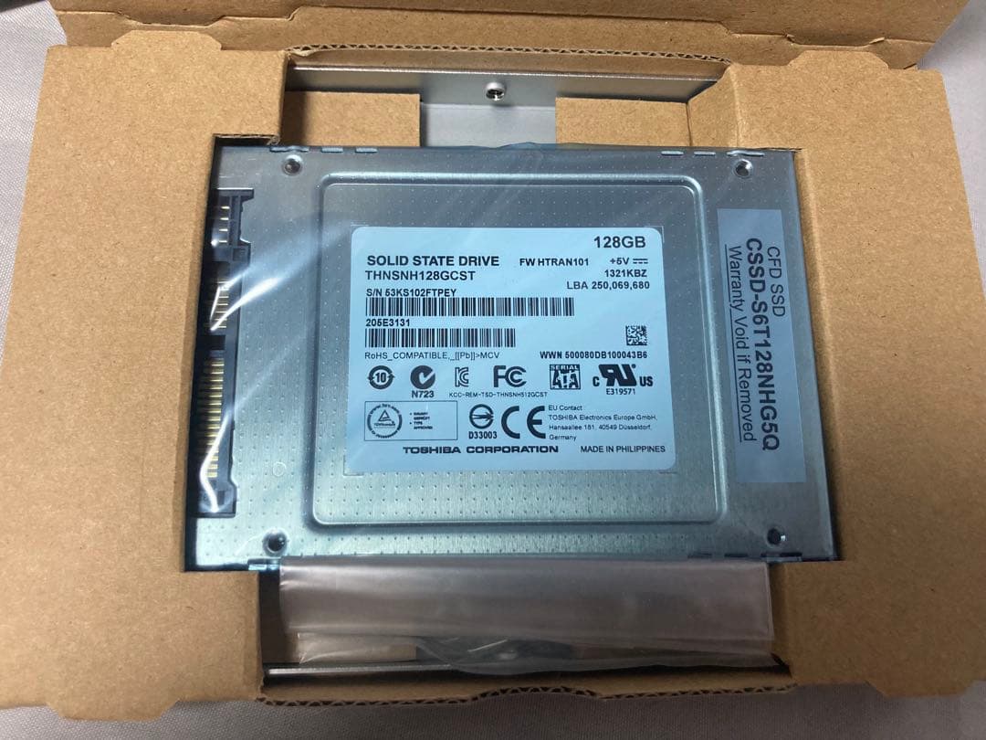 新品 美品 TOSHIBA 128GB CFD CSSD-S6T128NHG5Q