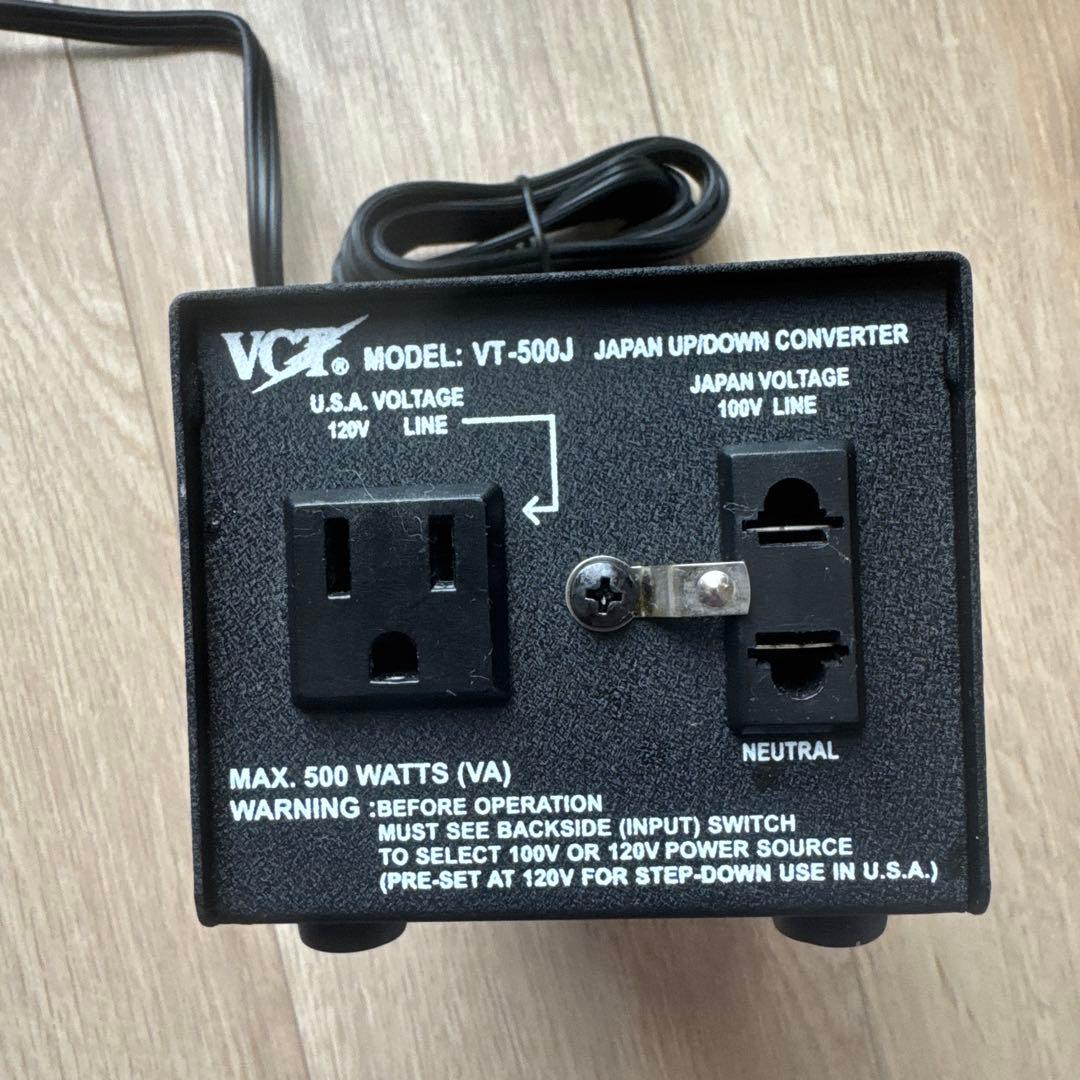 100v→110〜120V とその逆！500w 電圧変圧器 海外⇄日本