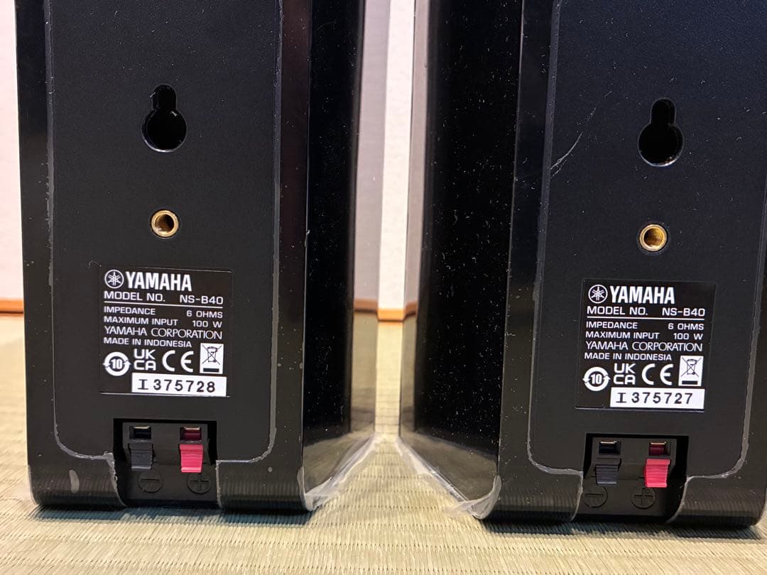 美品 YAMAHA ヤマハ NS-C40 NS-B40 保護フィルム付き 連番
