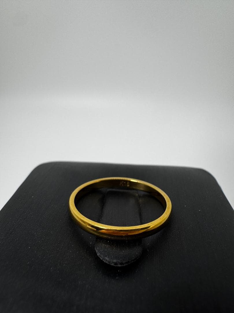 美品/日本製K18ゴールド シンプルバンドリング9号
