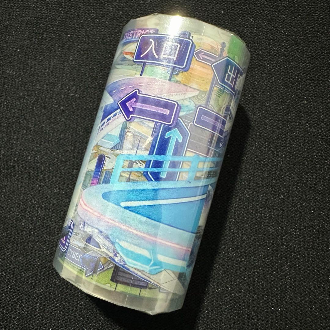 【9721】海外　5m巻　PETマスキングテープ　未来都市　建物　UFO 装飾系