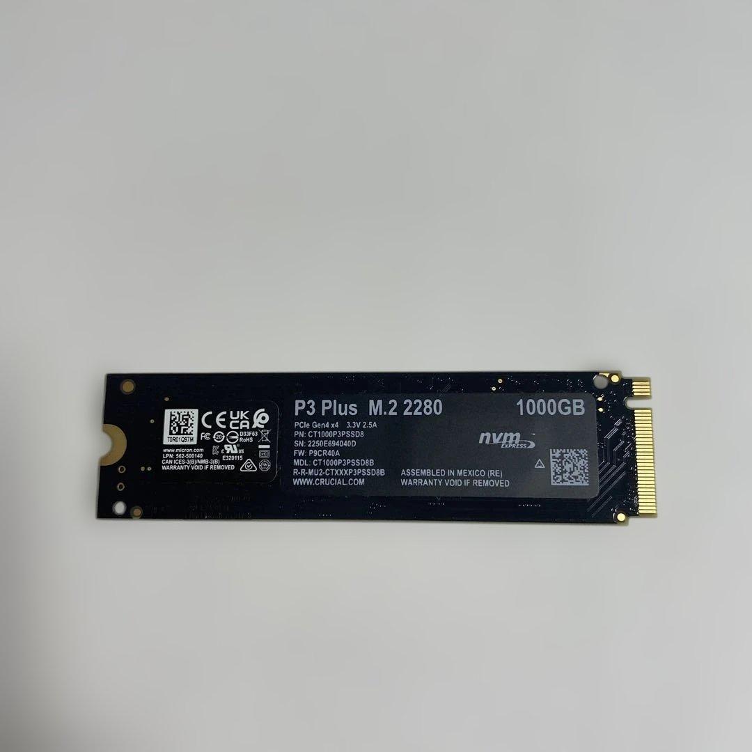 ジャンク品　Crucial クルーシャル P3 Plus 1TB