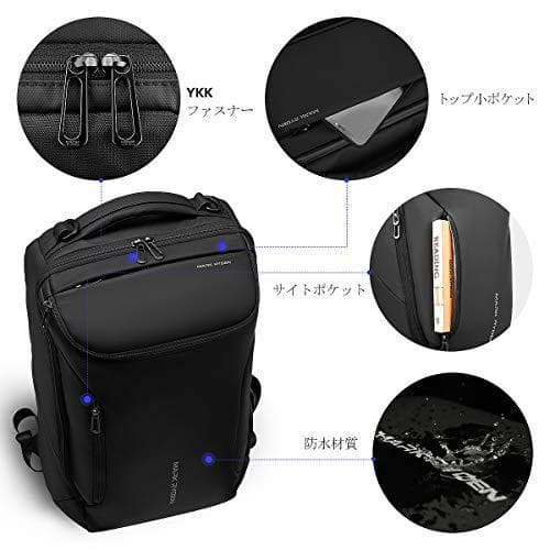 [マークライデン] バックパック 防水ビジネスリュック メンズ用 30L大容量m