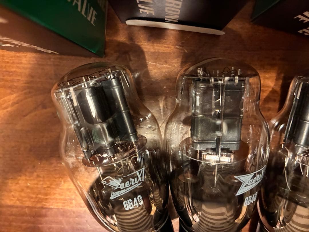 Zaerix 6B4G 真空管 ４本セット 使用時間短