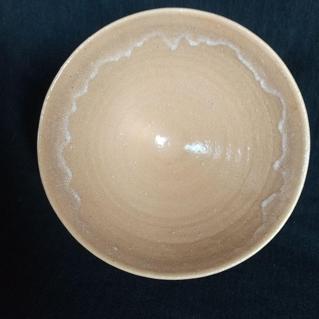 萩焼　七里庵　井戸茶碗　琵琶色　木箱・栞・黄布付き