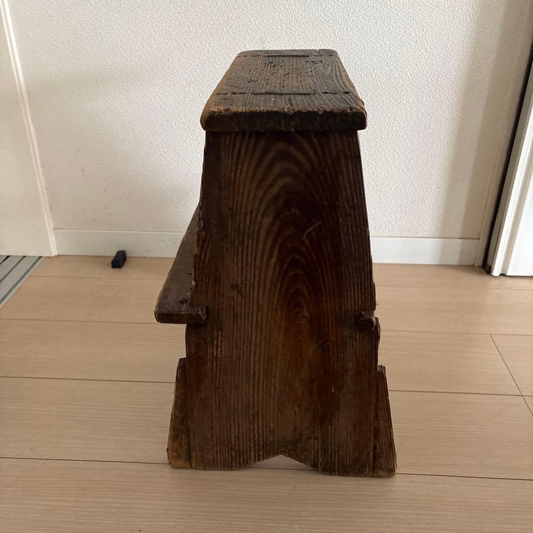 古道具　木製 踏台
