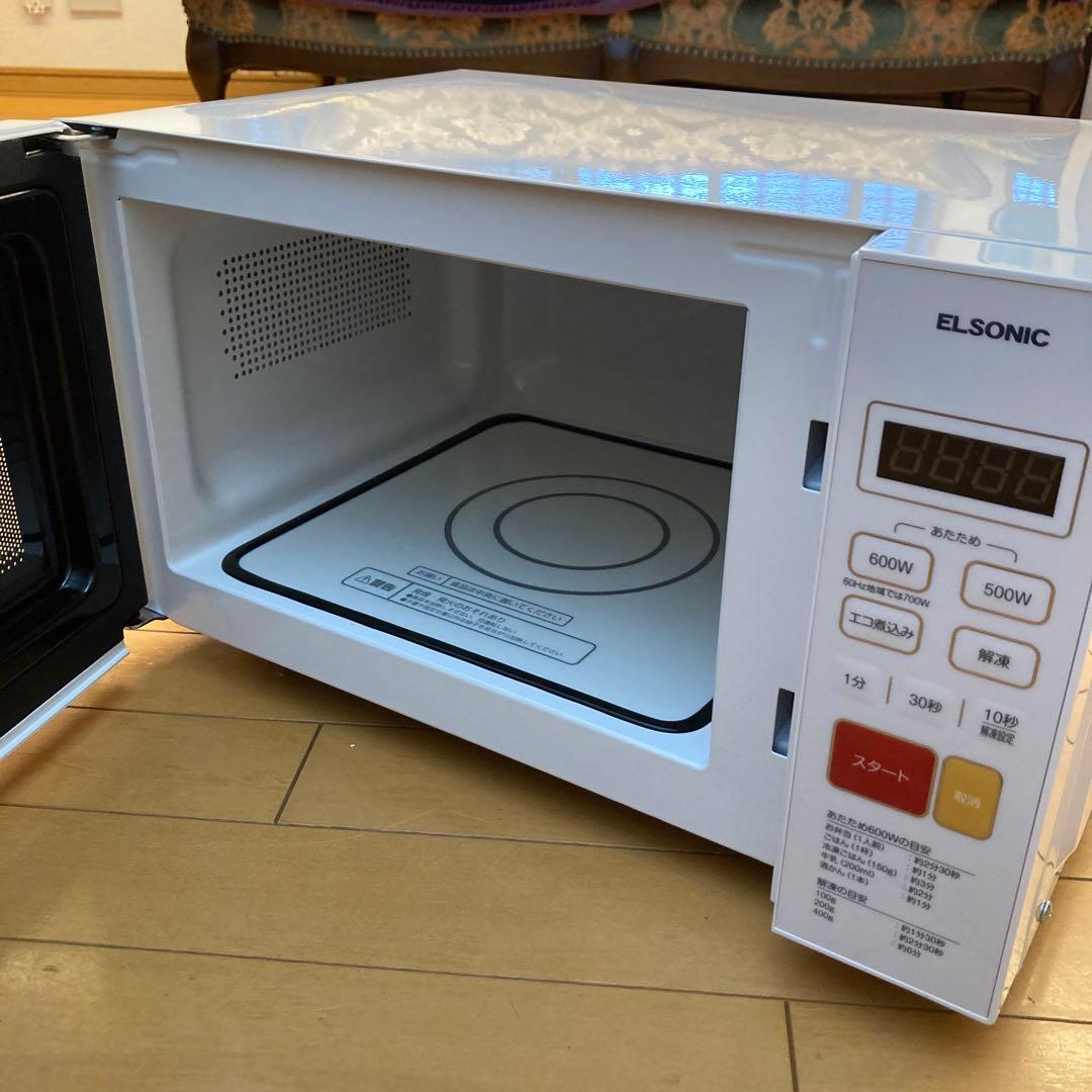 【美品】ELSONIC 電子レンジ 20L 2022年製