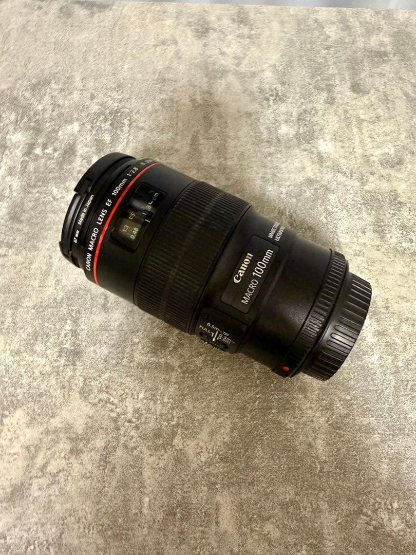 Canon EF 100mm f/2.8L IS USM レンズ　美品 フード付