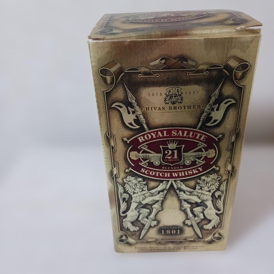 古酒　ウイスキー 21年　ロイヤルサルート　赤陶器　700ml
