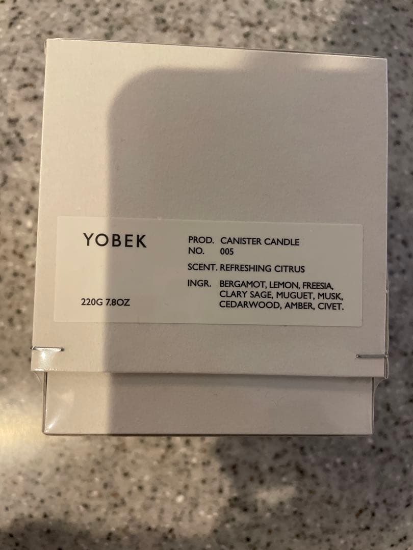 アロマグッズ YOBEK CANISTER CANDLE REFRESHING CITRUS