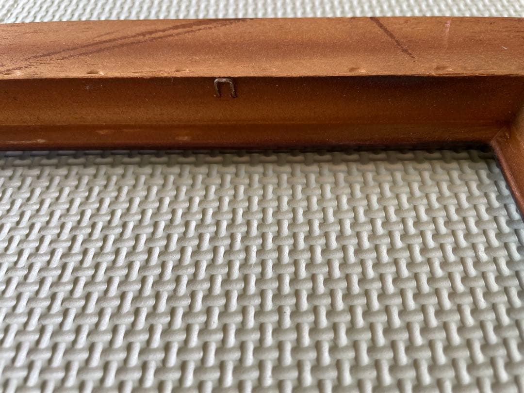 イタリア製　アンティーク壁掛け　木彫り風レリーフ