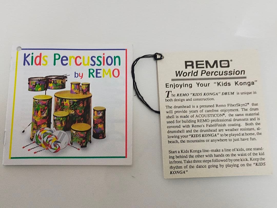 レモ 子供用 Remo コンガ ドラム ほぼ未使用 Kids 38cm×17cm