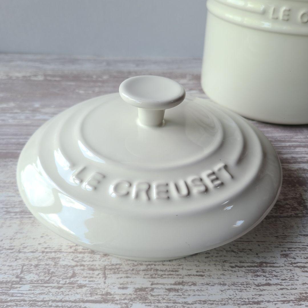 【美品】LE CREUSET ペットフード・コンテナー (スクープ付き)