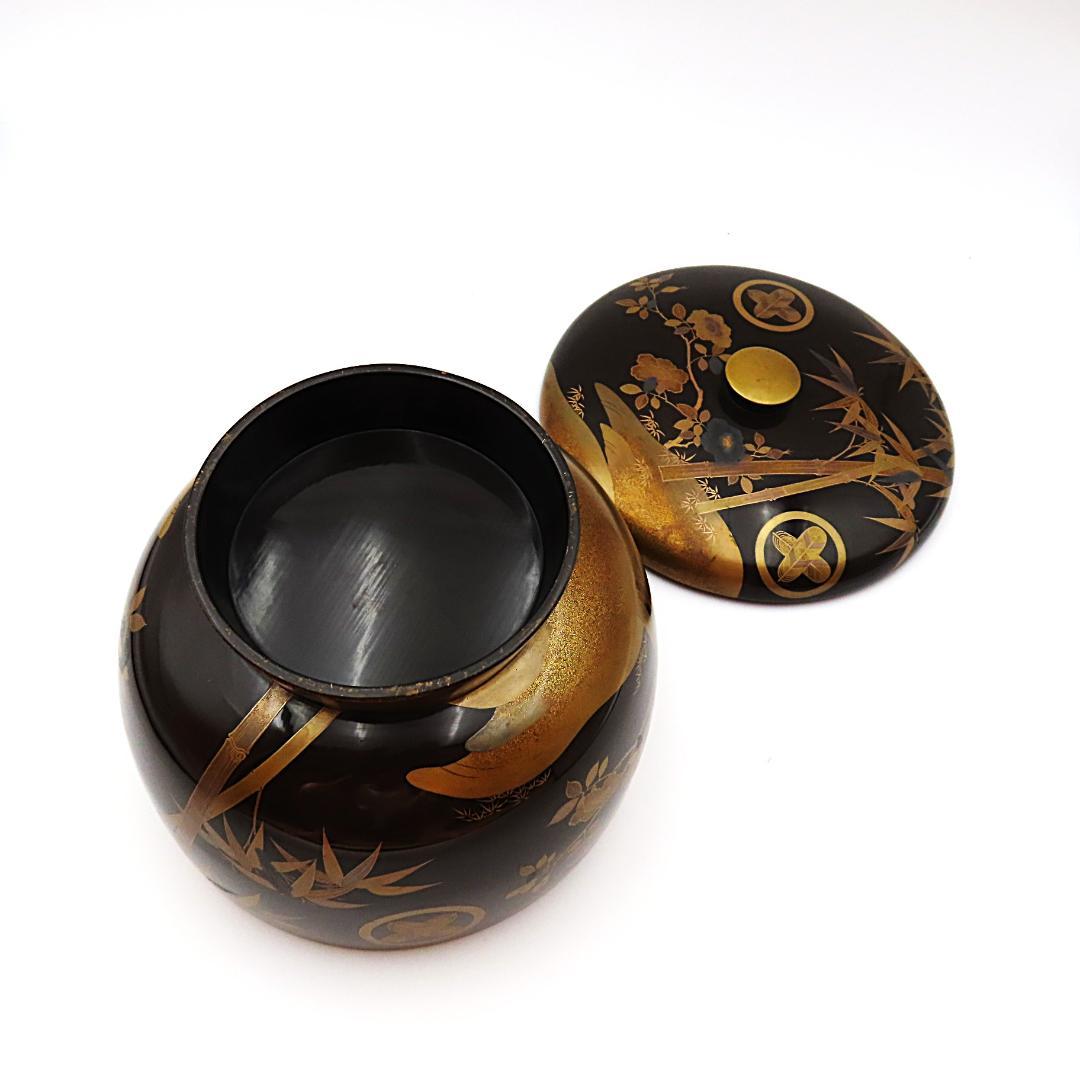 海外里帰り品・食籠（喰籠・蒔絵・家紋・重箱・菓子器・茶道）