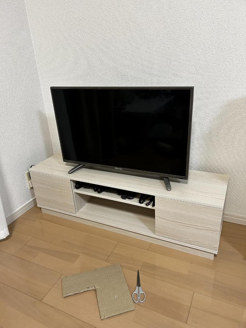 RASIK テレビ台 ローボード 110cm幅 グレージュ 43型対応 M223