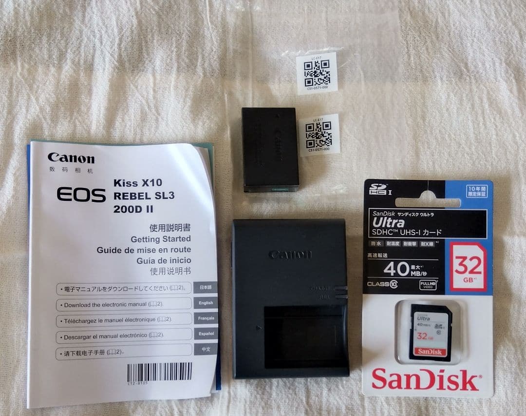 Canon EOS Kiss X10 本体 ダブルズーム SDカード&バッグ付き