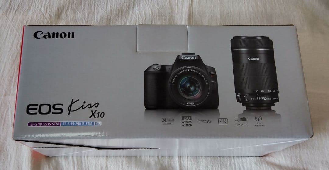 Canon EOS Kiss X10 本体 ダブルズーム SDカード&バッグ付き