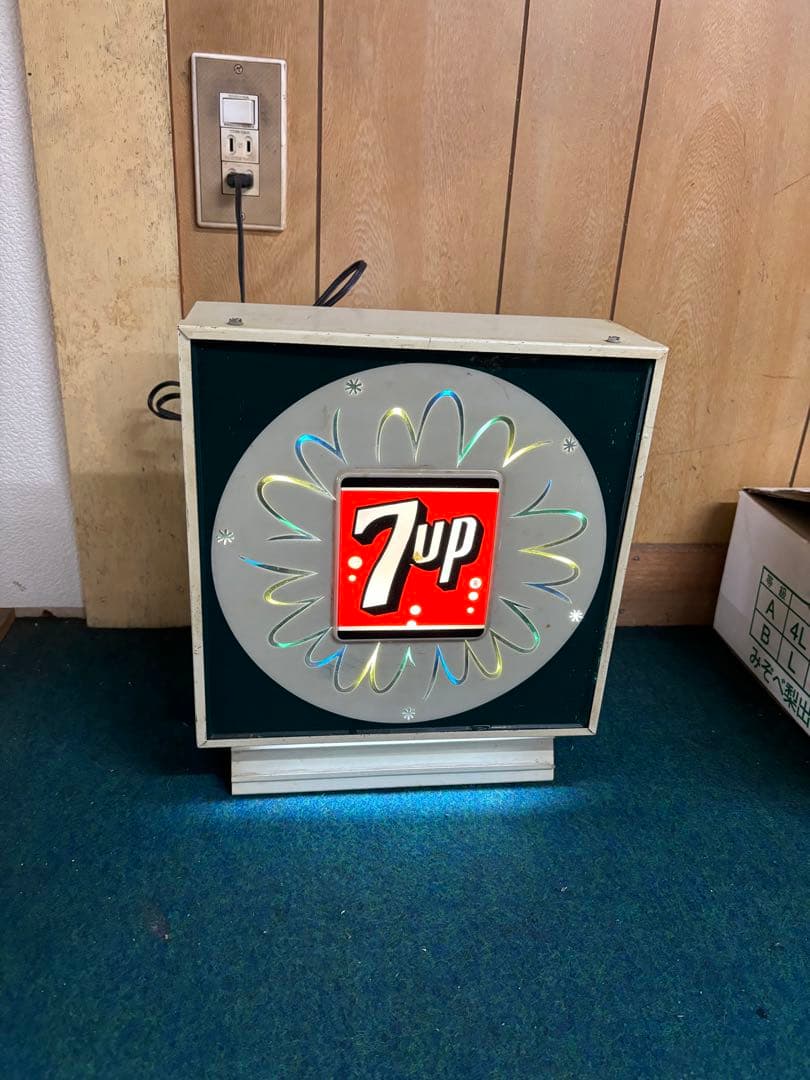 超激レア【7UP・セブンアップ】動くライトヴィンテージ看板