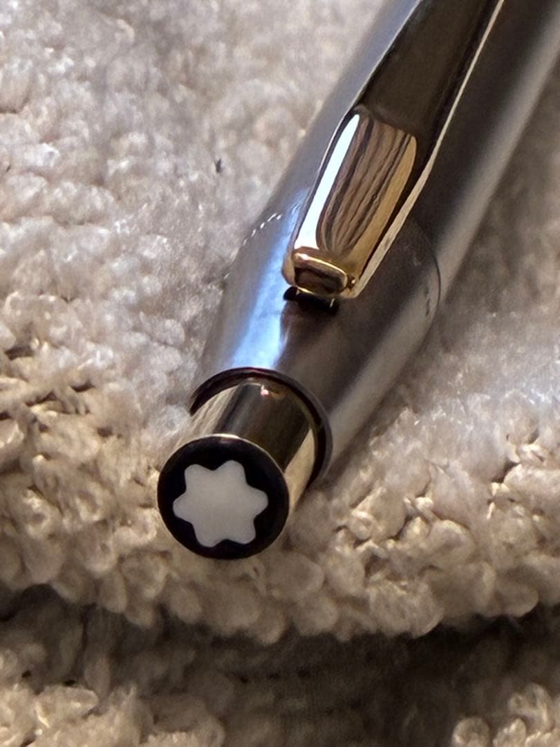 ◾️MONT BLANC モンブラン◾️ノブレス ノック式ボールペン◾️シルバー ◾️
