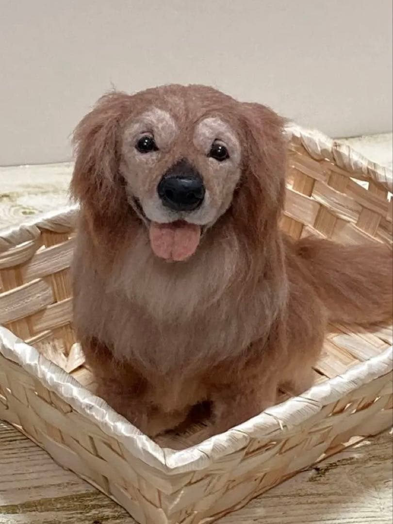 羊毛フェルト　ゴールデンレトリバー　犬