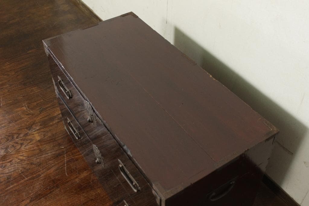 庄内箪笥 丸金具 引出2杯 時代箪笥 ローボード テレビ台