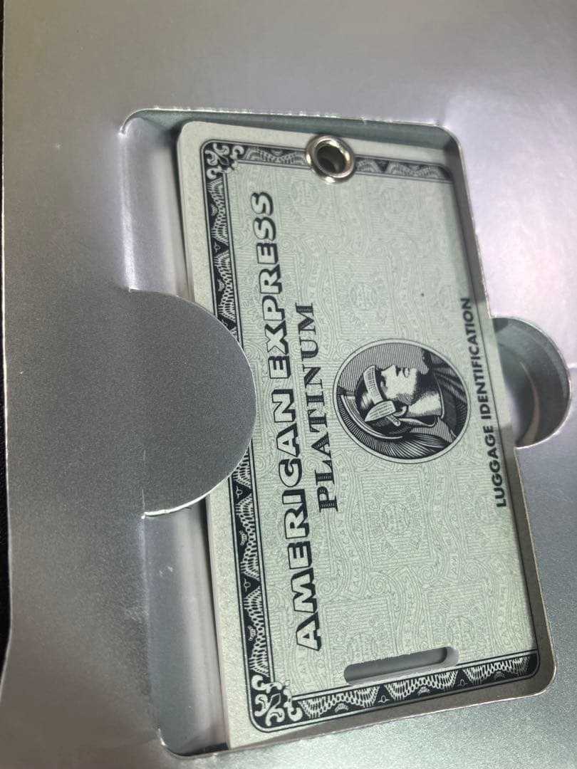 アメックス プラチナカード ラゲッジタグ　アメリカンエクスプレス　ゴルフタグ