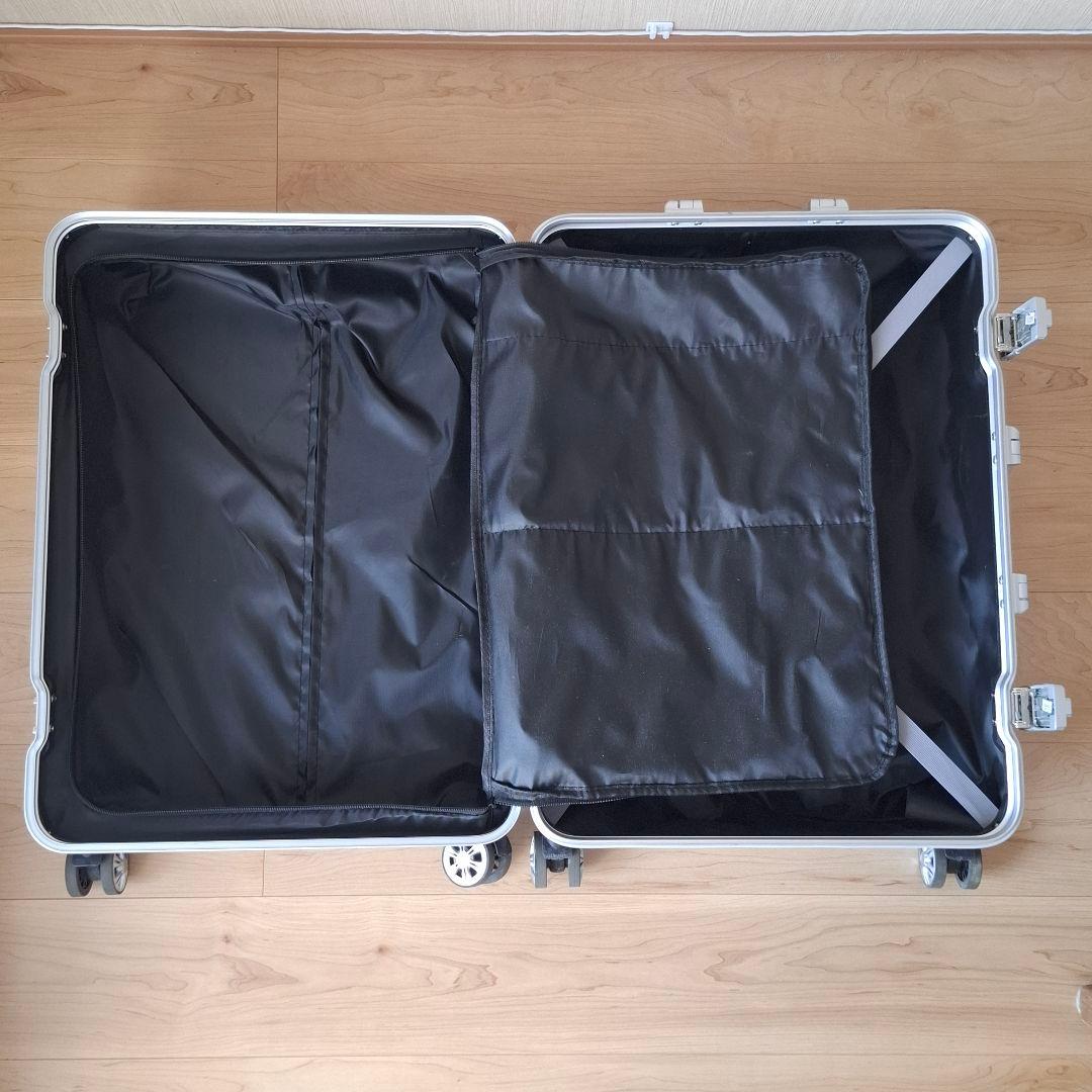 美品 VARNIC キャリーケース 73L 旅行での使用歴無し サイズM シルバ