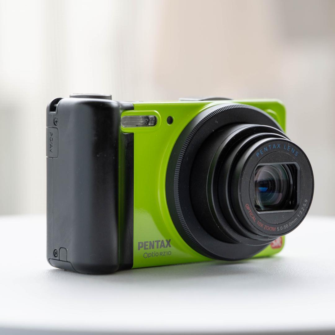 【可愛いすぎるコンデジ】PENTAX optio RZ10　ライムグリーン
