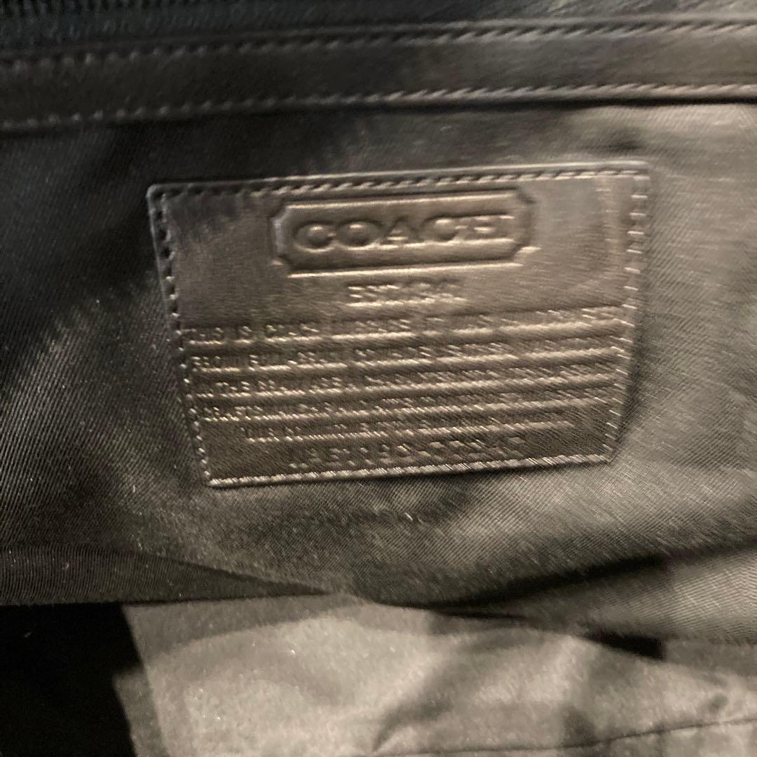 COACH ボストンバック トラベル ブラック 革