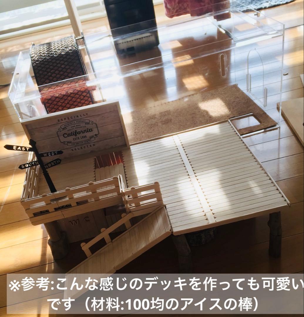 ねくすとショップ　ハムスター用　アクリルケージ　三角屋根　60センチ