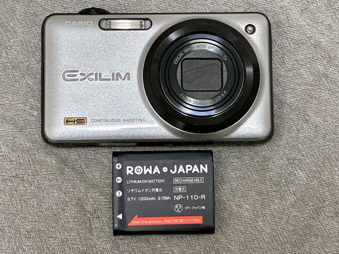 ⭐️動作確認済⭐️カシオ CASIO EXILIM EX-ZR10シルバー コンデジ