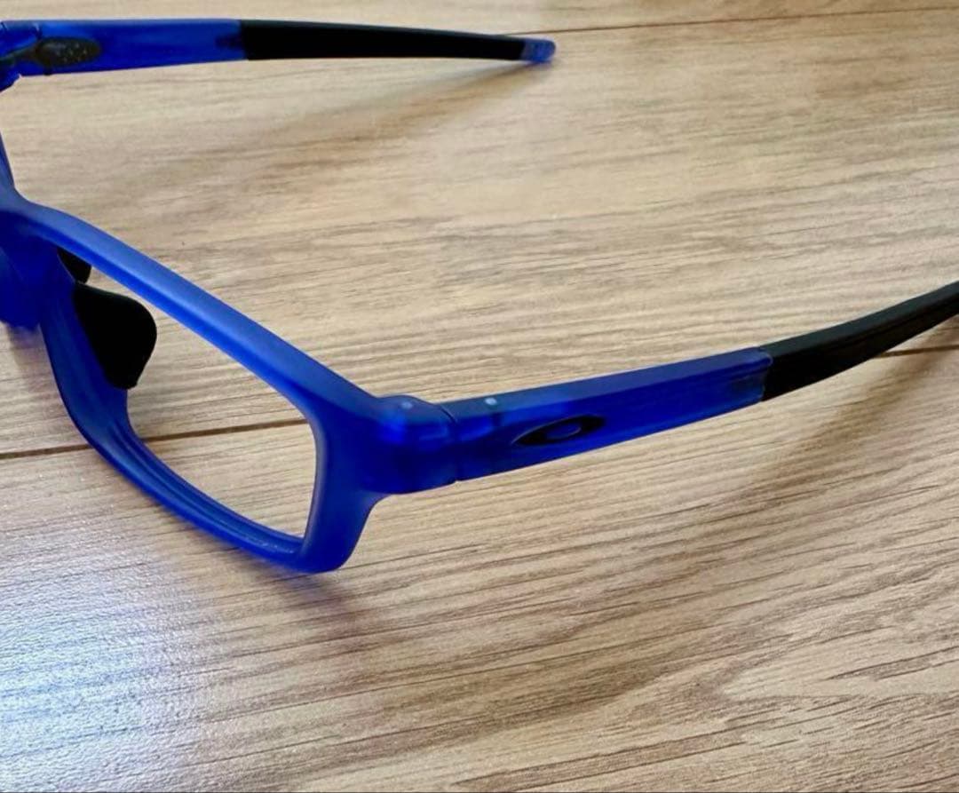 Oakley スポーツメガネ 青 交換用テンプル付き