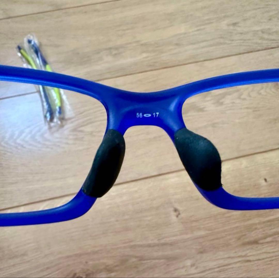 Oakley スポーツメガネ 青 交換用テンプル付き