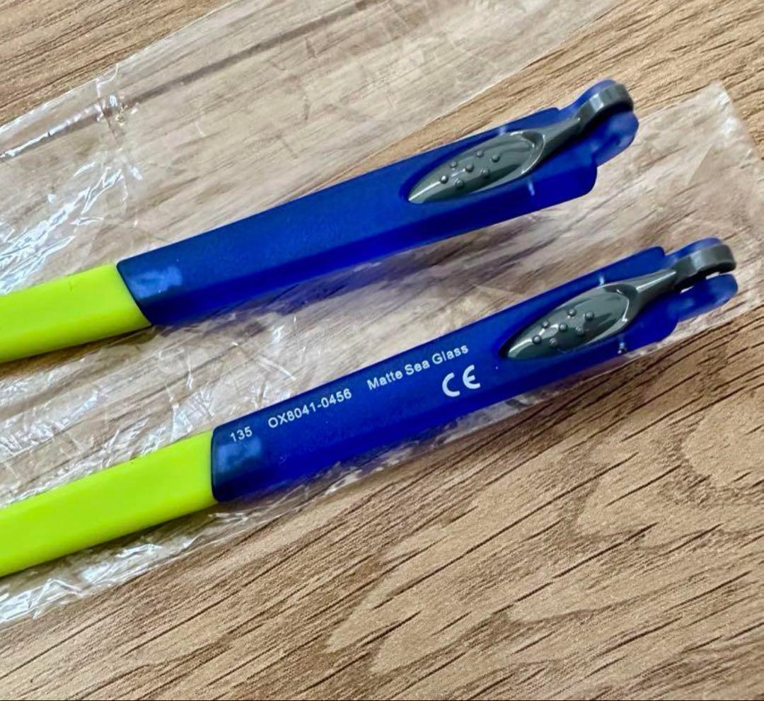 Oakley スポーツメガネ 青 交換用テンプル付き