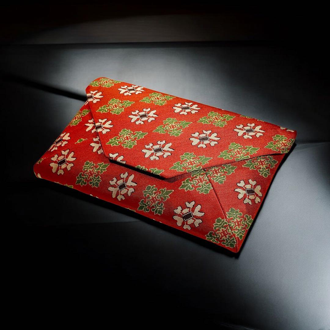 京都発　錦匠　龍村織物　/　数奇屋袋　天平双華文錦　⭐️【日本製】【新品】⭐️