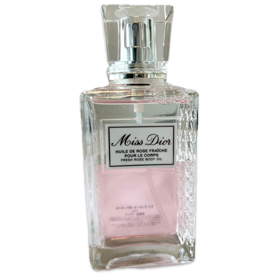 美品MissDiorミスディオールフレッシュローズ ボディオイル香水100ml