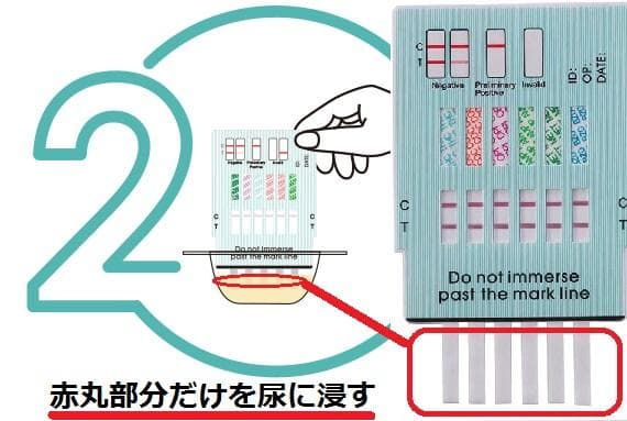 ５種類の違法薬物検査　覚せい剤検査　覚醒剤検査　麻薬用　大麻検査　ドラッグテスト