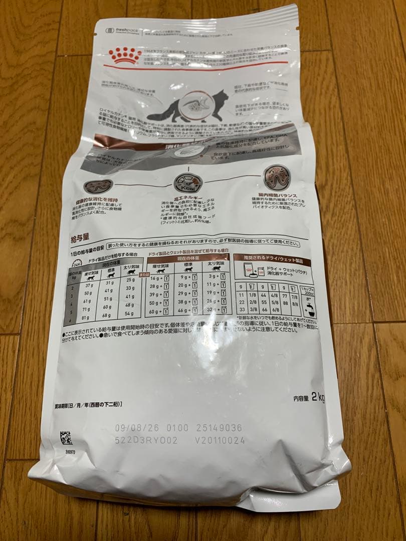 ロイヤルカナン 消化器サポート 2kg 猫ドライフード　おまけ付き