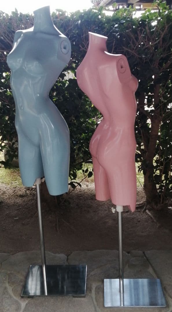 美品 ReBody トルソー マネキン ボディ お洒落 ピンク&ブルー2点セット